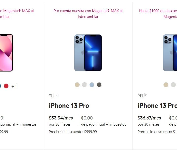 Ofertas de intercambio para el iPhone 13 con T-Mobile