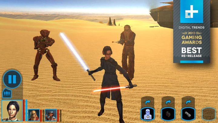 Frame de Star Wars: Knights of the Old Republic, uno de los mejores juegos de Bioware