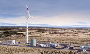 La imagen muestra la planta de e-fuels que se levantará en Punta Arenas.