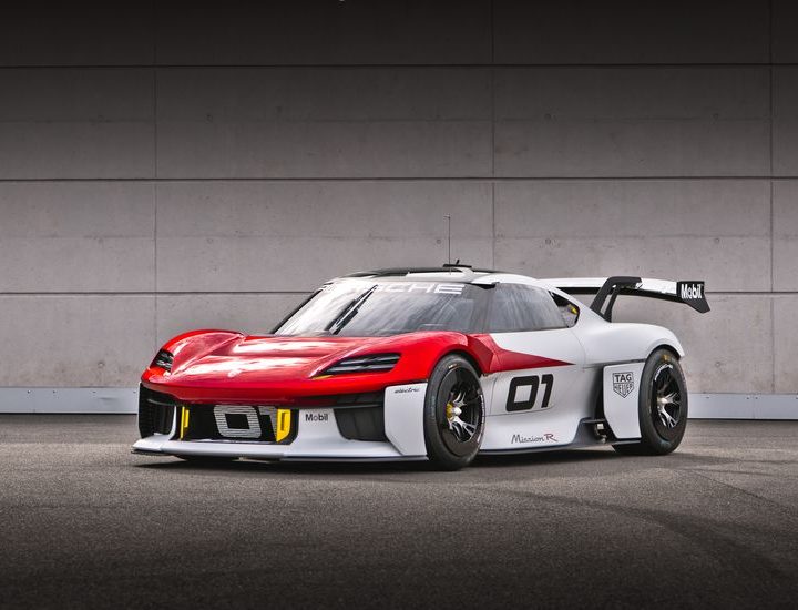 La imagen muestra el Mission R que presentó Porsche en Múnich.