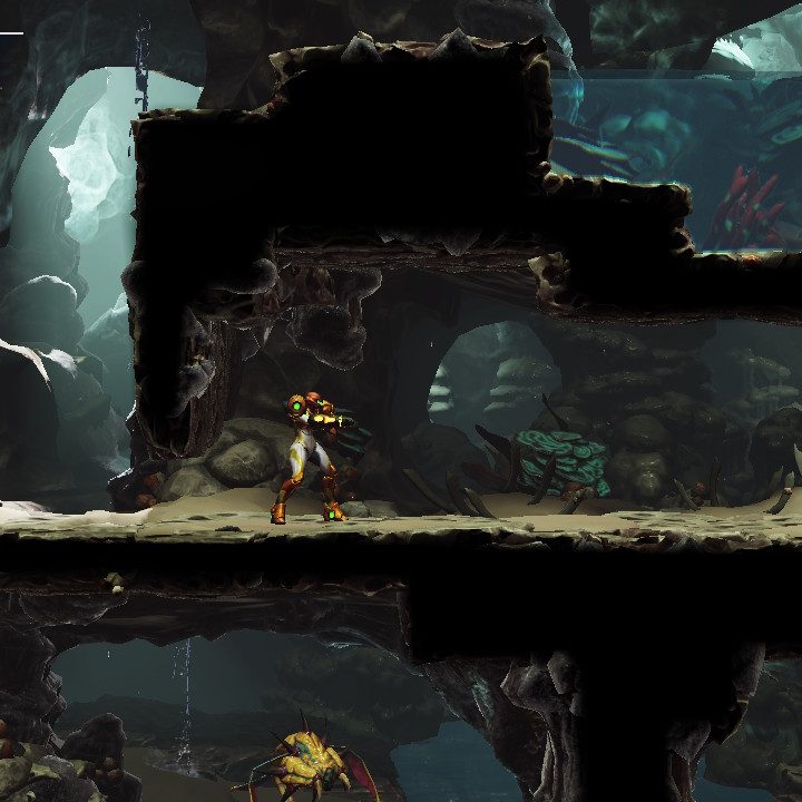 Una imagen del videojuego Metroid Dread