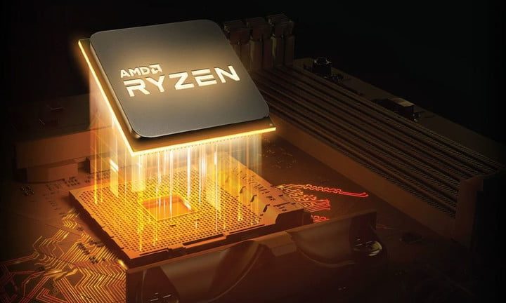 Imagen de un procesador entrando en un zócalo de una placa base, para conocer todo acerca de AMD Ryzen 6000