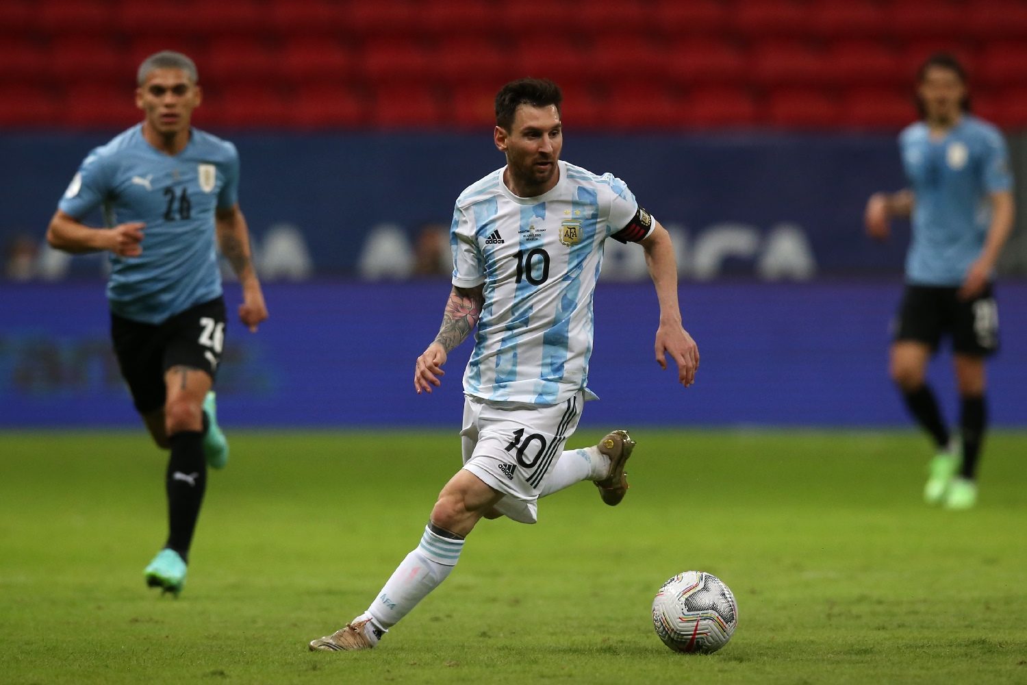 Lionel Messi ante Uruguay