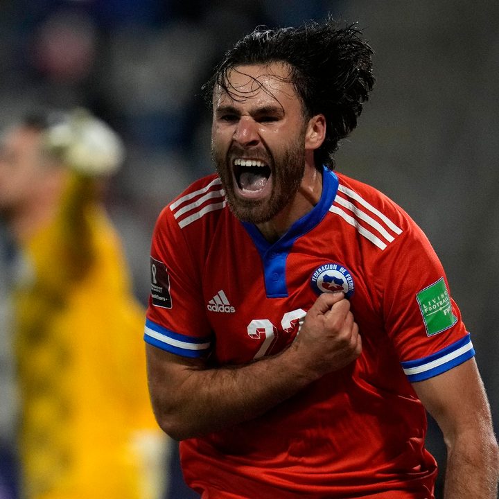 El delantero Ben Bereton de la selección de Chile