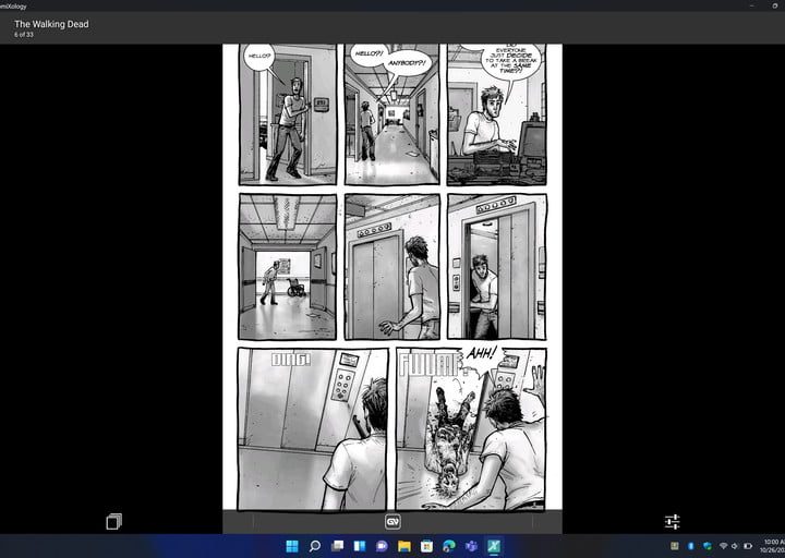 Comics en Windows 11 a través de una aplicación de Android.