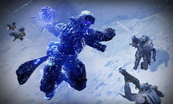 Un jugador de Destiny golpea a su oponente.