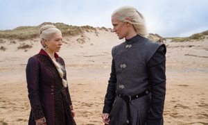 La imagen muestra una escena de la serie House of the Dragon.