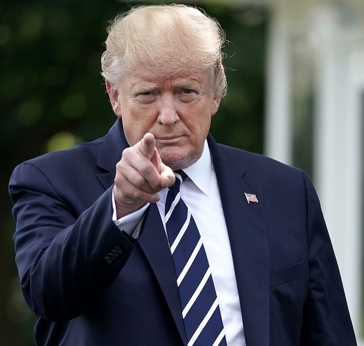 La imagen muestra al ex presidente de Estados Unidos, Donald Trump.