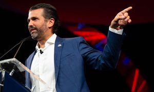 La imagen muestra a Donald Trump Jr, hijo del ex presidente de Estados Unidos.