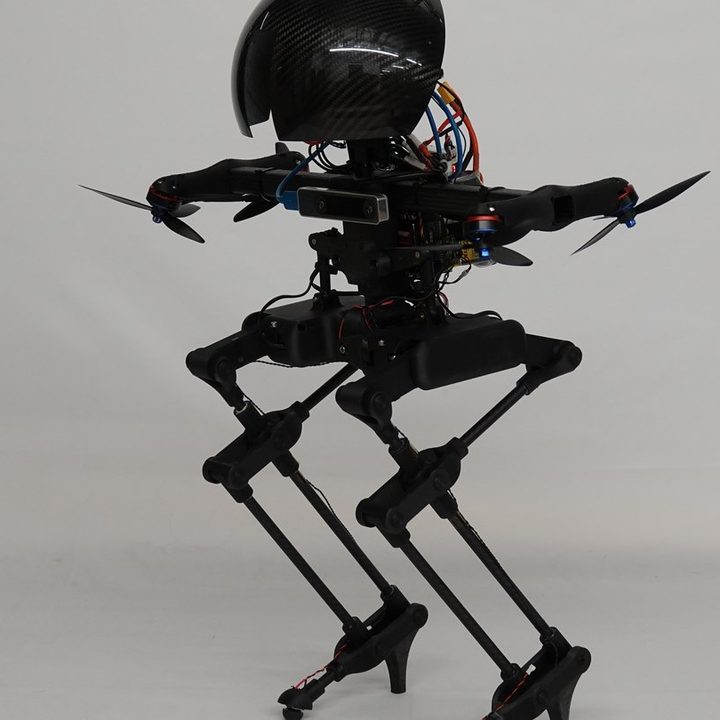La imagen muestra a Leonardo, el primer dron que vuela y camina.