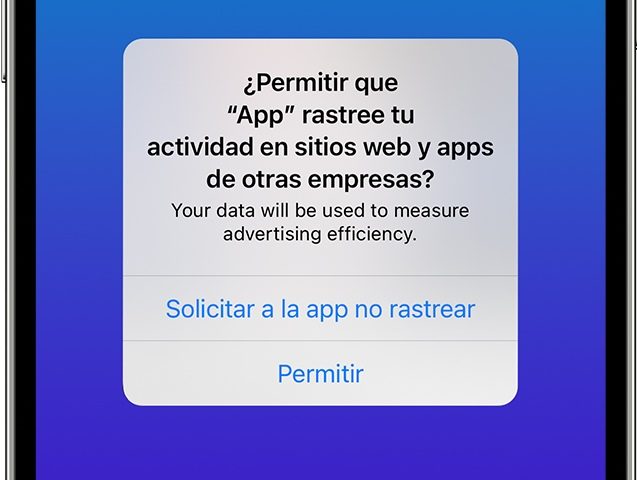 Mensajes emergentes en iPhone