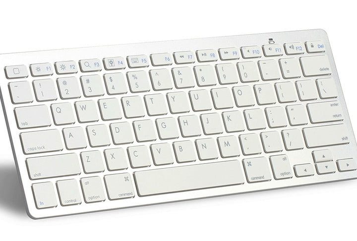 Teclado Bluetooth Omoton en pantalla.