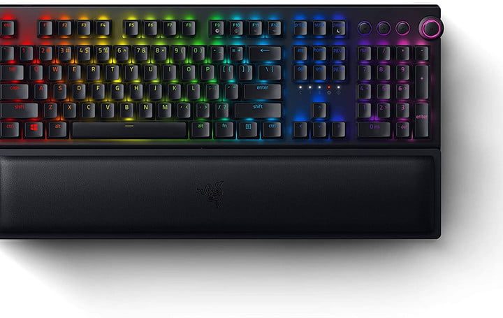 Vista superior del Razer Blackwidow V3 Pro Wireless.