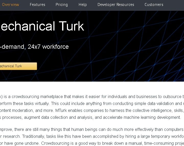 Amazon Mechanical Turk