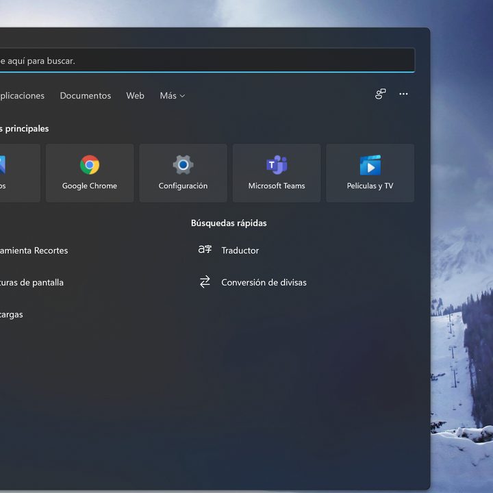 Búsquedas rápidas en Windows 11