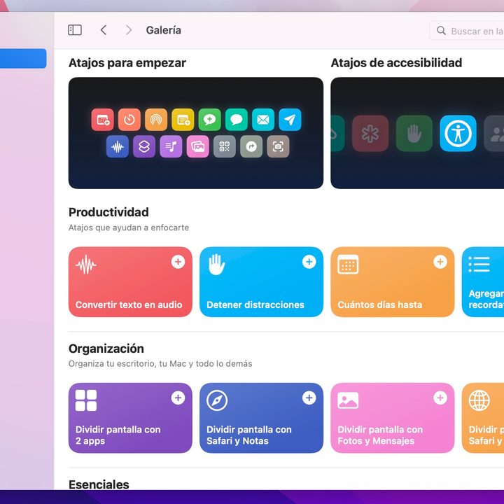 Atajos en macOS Monterey