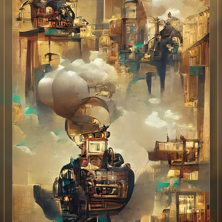 Una imagen de arte digital creada por la herramienta Dream de Wombo