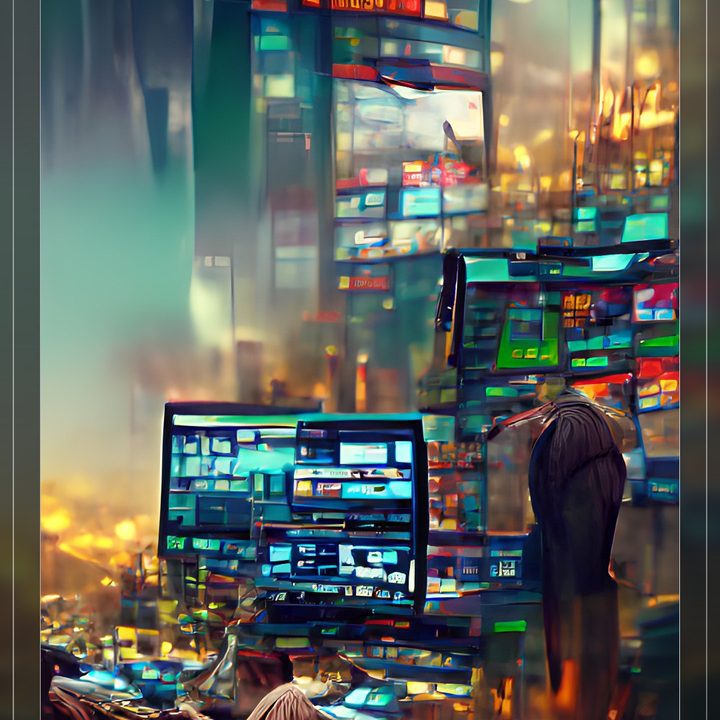 Una imagen de arte digital creada por la herramienta Dream de Wombo