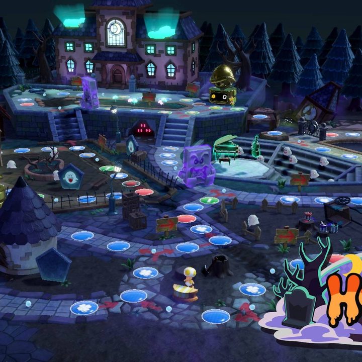 Un mapa de Mario Party Superstars