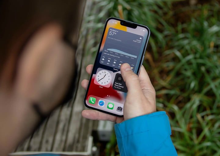Pantalla de inicio del iPhone 13 Pro.