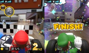 mario kart live multijugador pantalla dividida