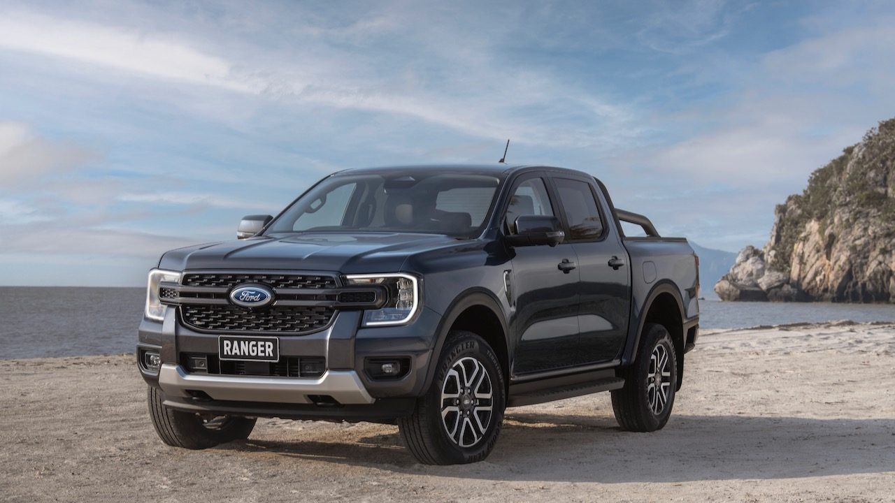 ford ranger global 2023 next gen sport front 3 4
