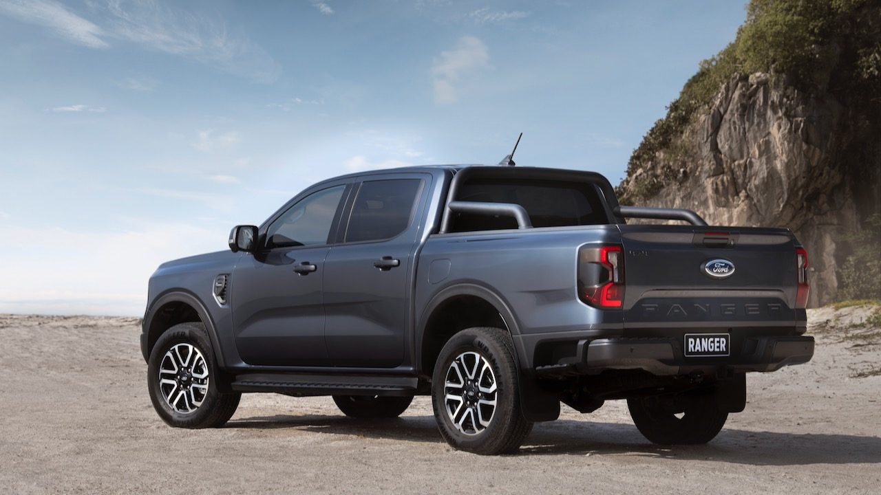 ford ranger global 2023 next gen rear
