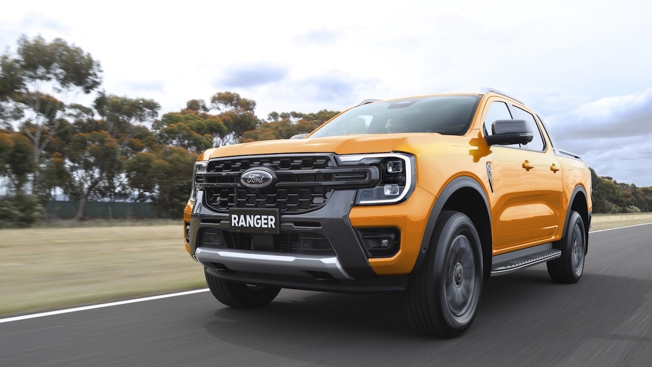 ford ranger global 2023 next gen wildtrak front 3 4