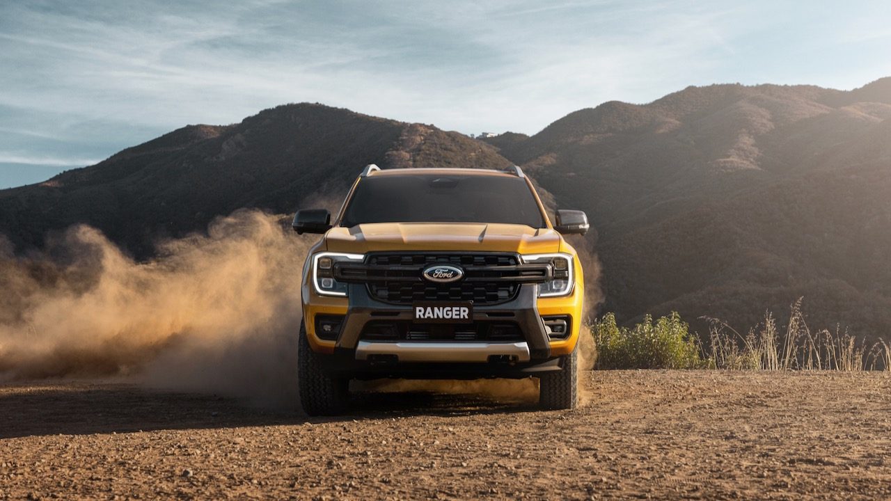 ford ranger global 2023 next gen wildtrak head on