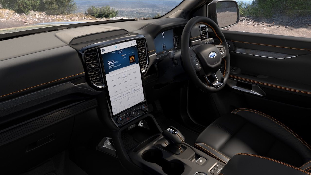 ford ranger global 2023 next gen widtrak interior 3