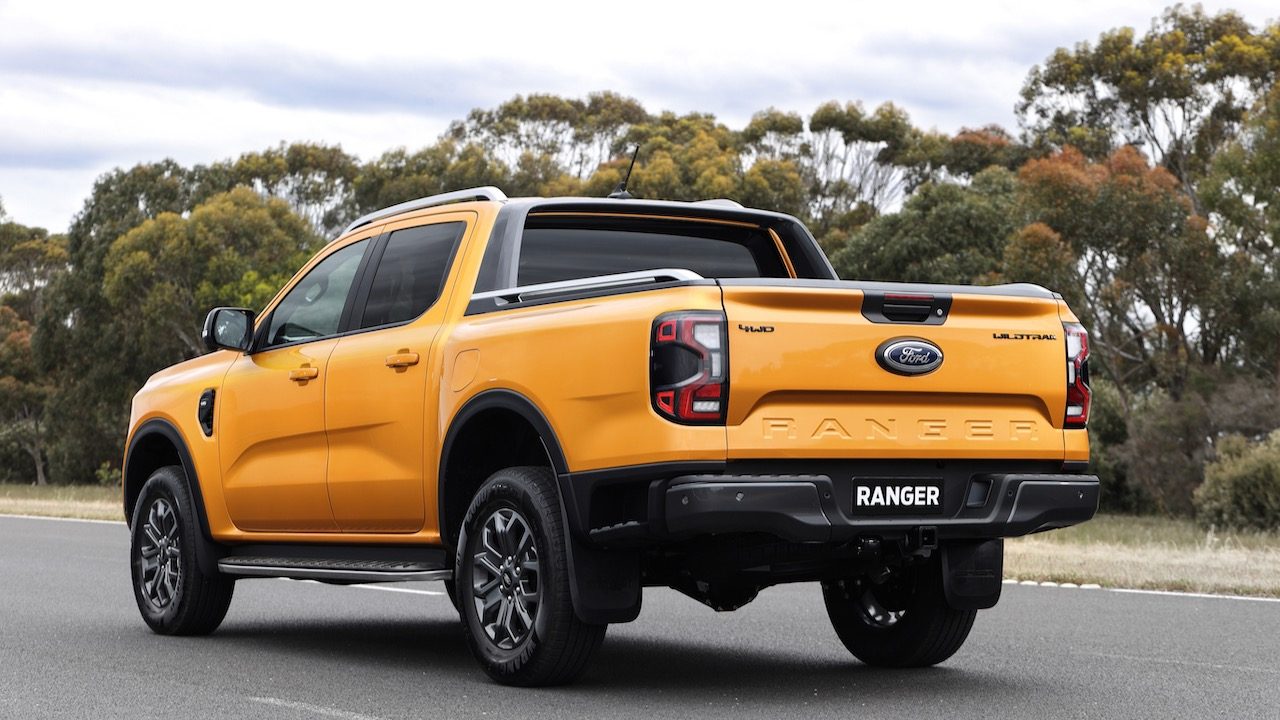 ford ranger global 2023 next gen wildtrak rear 3 4