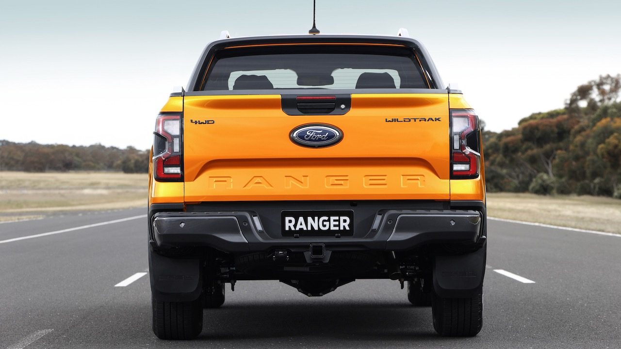 ford ranger global 2023 next gen wildtrak rear