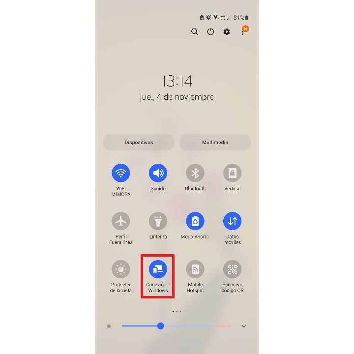 Cómo activar la Conexión a Windows en un celular Android