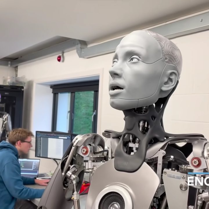 El robot humanoide Ameca de la empresa británica Engineered Arts