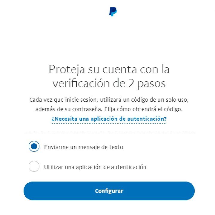 Cómo activar la verificación en dos pasos de PayPal