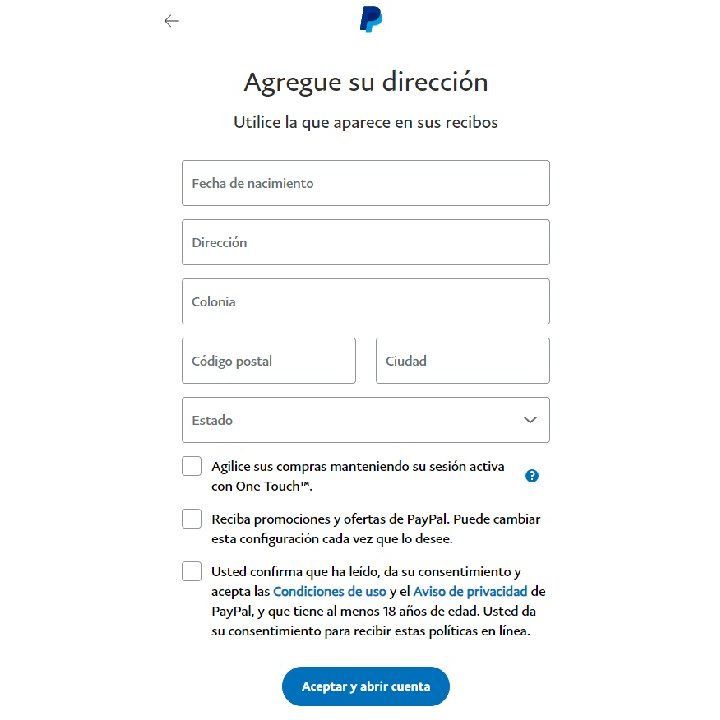 Cómo crear una cuenta de Paypal