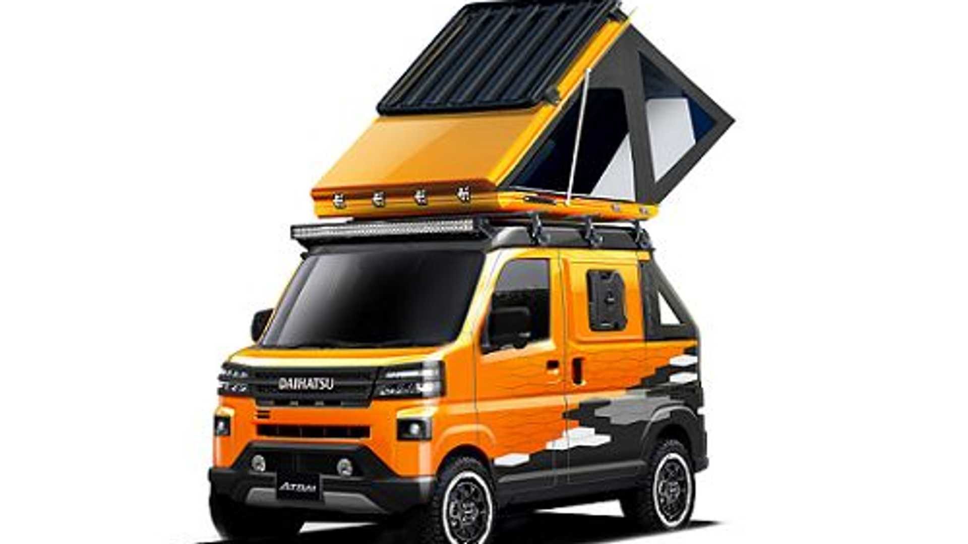 salon automovil tokio 2022 daihatsu at tokyo auto atrai deck van camper version