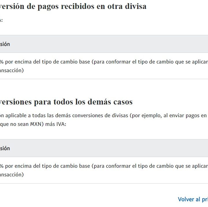Cuánto cobra Paypal por enviar dinero de Estados Unidos a México