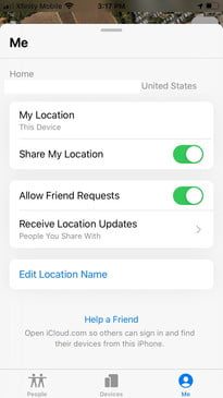 Cómo usar la aplicación Find My en iPhone 4