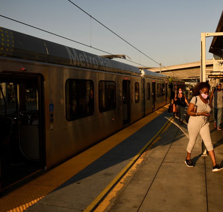 Una imagen del Los Angeles Metro Rail