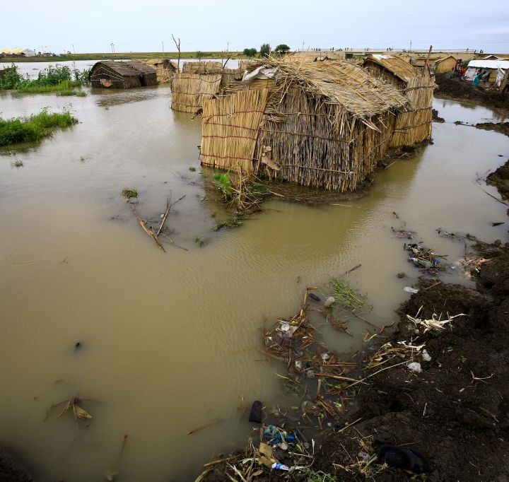 Fotografía de inundaciones en Sudán del Sur