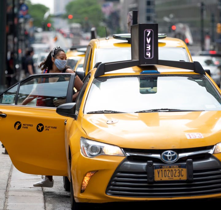 Un taxi en la ciudad de Nueva York