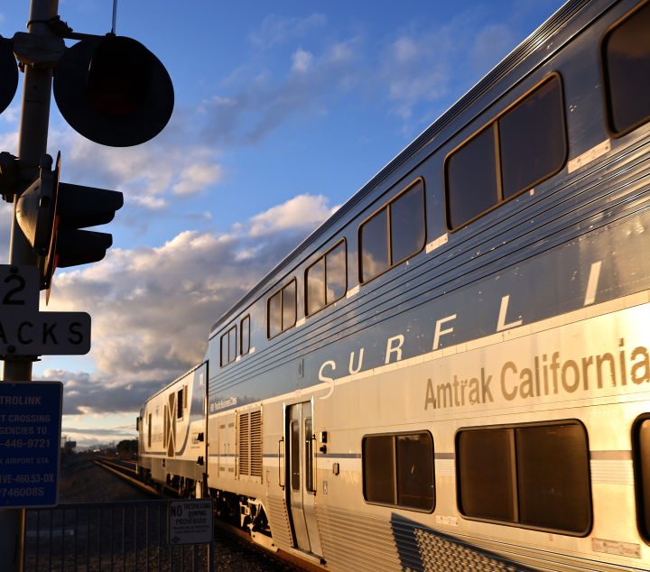 Un tren de la compañía Amtrak