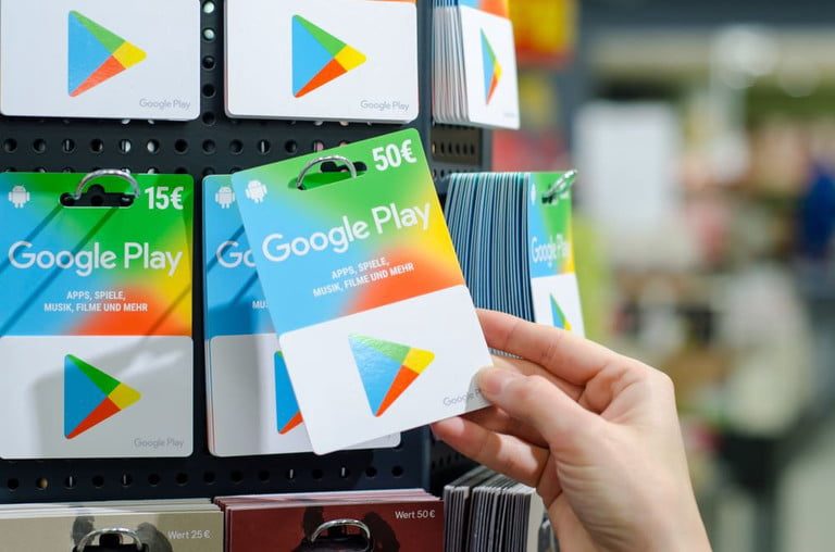 como regalar software google play tarjeta de regalo