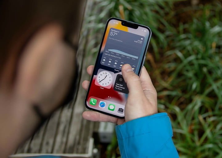 Pantalla de inicio del iPhone 13 Pro.