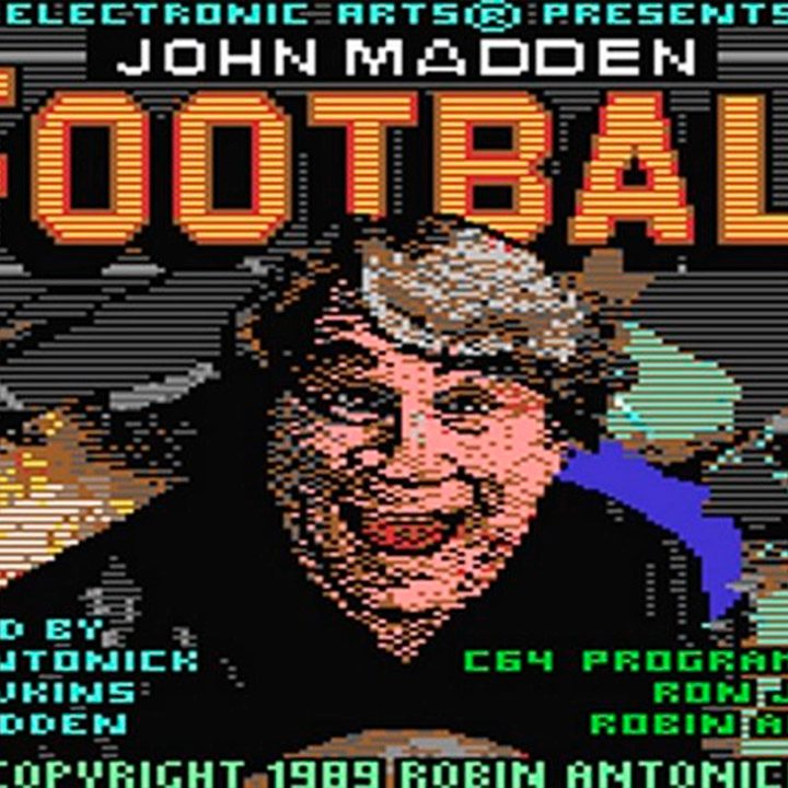 Una imagen del videojuego de 1988 "John Madden Football"