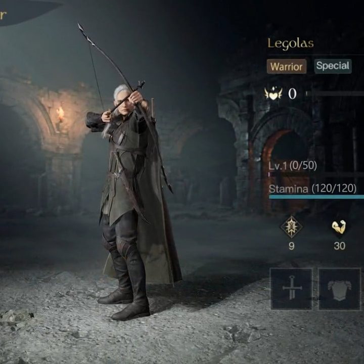 Selección de personajes en The Lord of the Rings: War