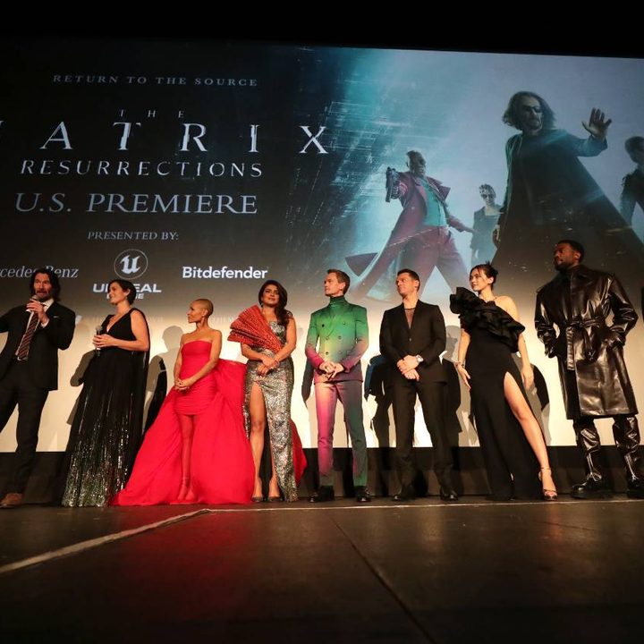 Fotografía de la premier de Matrix Resurrections en San Francisco, California
