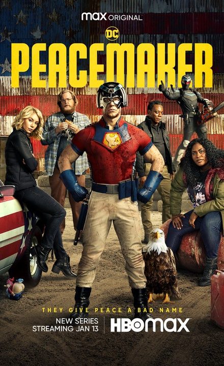 El póster oficial de la serie Peacemaker de HBO Max