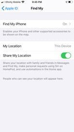 Cómo usar la aplicación Find My en la configuración del iPhone 3